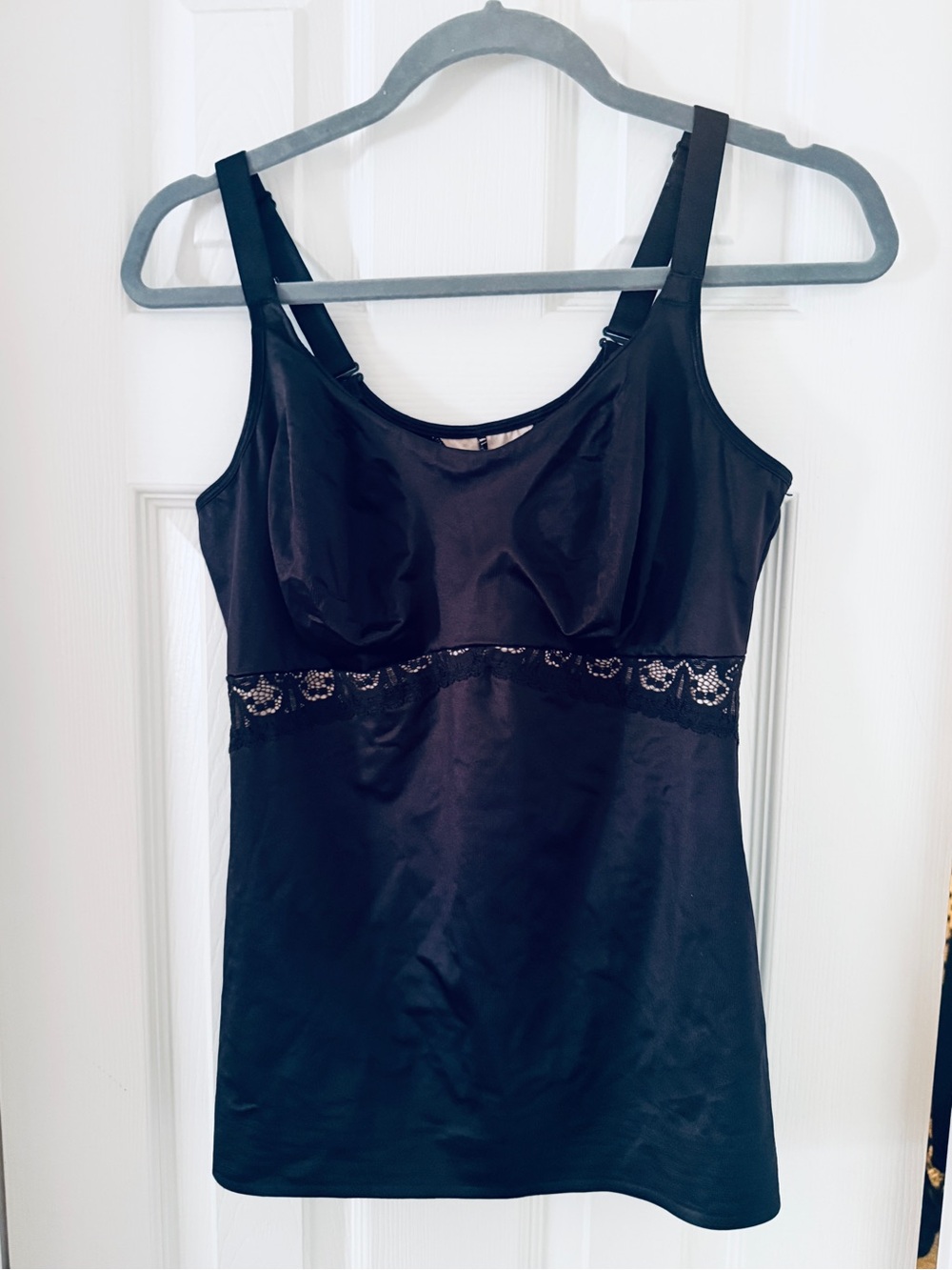 Ruby Ribbon Lace Full Support Shaping Cami Style 3024 Size 42 Black